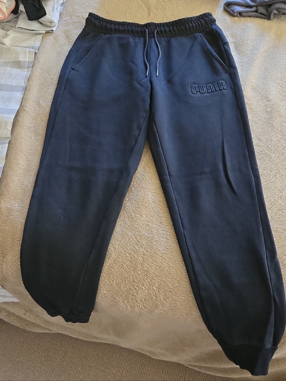 Black PUMA Sweatpants M - Picture 2 of 9